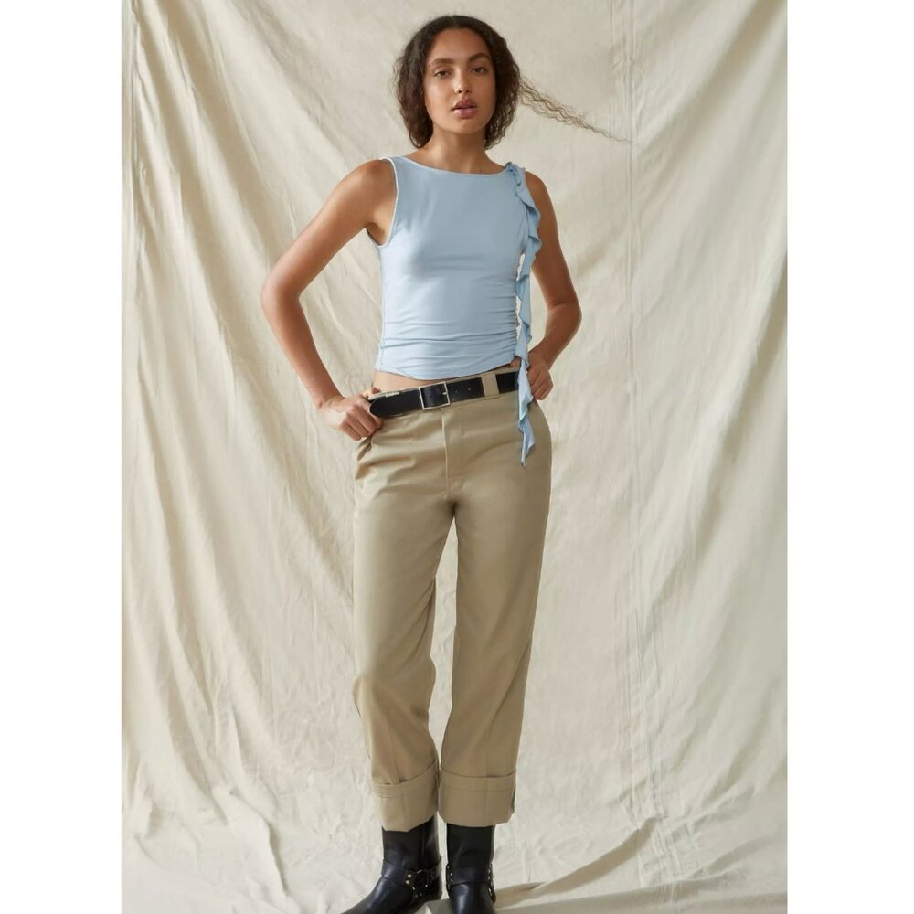 Urban Outfitters Exclusive High Waisted Neutral Dickies Size 2 Size 28 - Picture 5 of 10